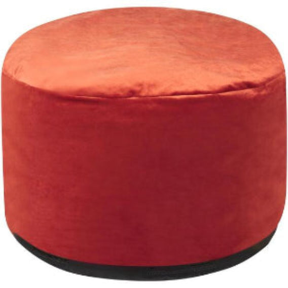DECOR Velvet Ottoman Rust