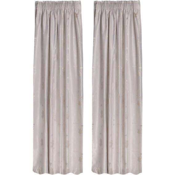 ALWAYS HOME 2 Pack assorted taped unlined curtain