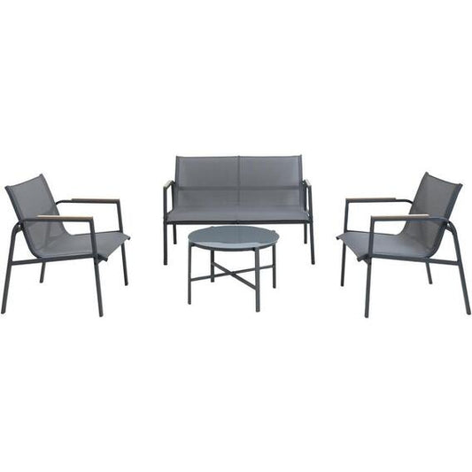 TERRACE LEISURE Steel K/D Sling Sofa Set